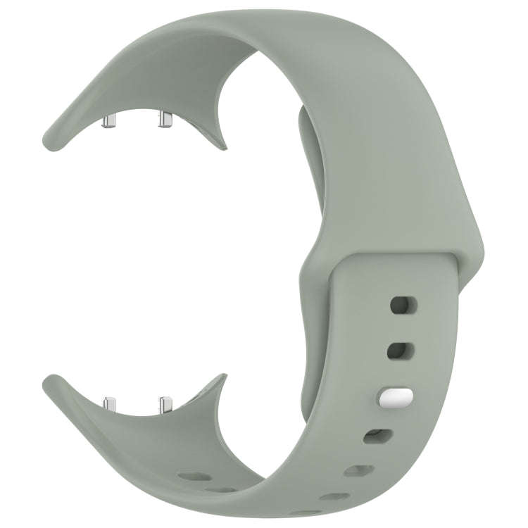 For vivo Watch 3 / iQOO Watch Solid Color Silicone Watch Band(Gray Green)