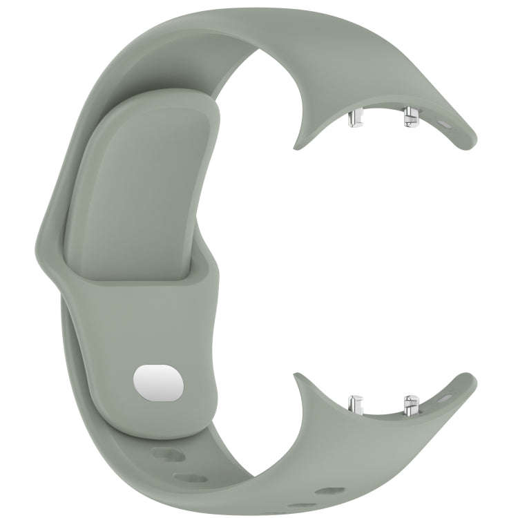 For vivo Watch 3 / iQOO Watch Solid Color Silicone Watch Band(Gray Green)