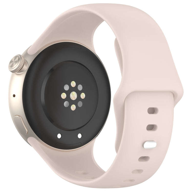 For vivo Watch 3 / iQOO Watch Solid Color Silicone Watch Band(Pink)