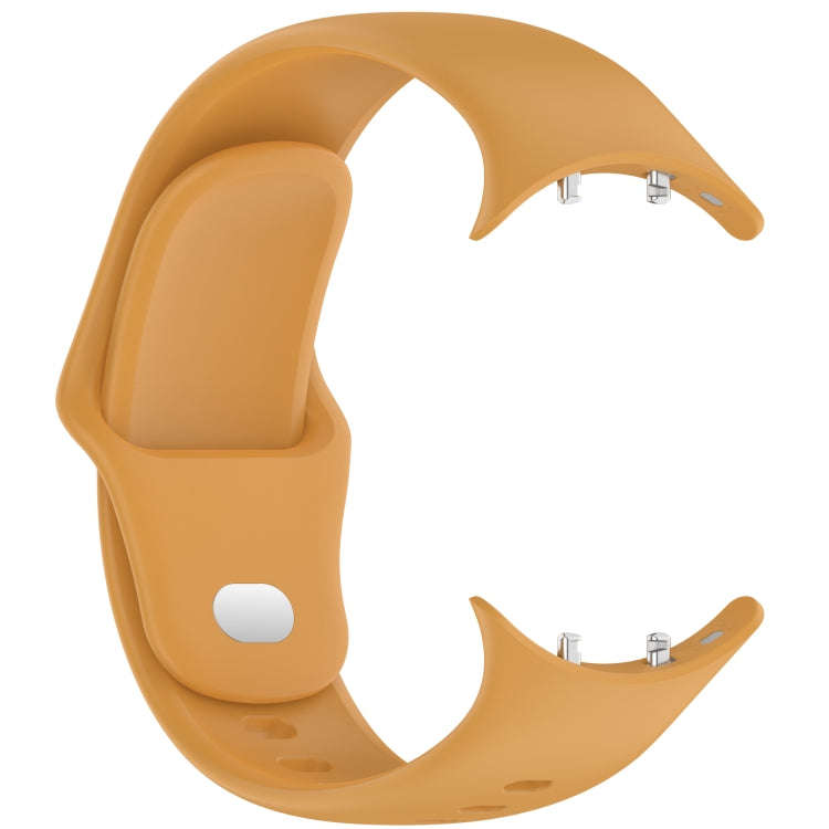 For vivo Watch 3 / iQOO Watch Solid Color Silicone Watch Band(Yellow)