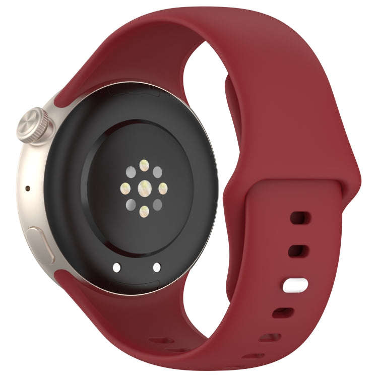 For vivo Watch 3 / iQOO Watch Solid Color Silicone Watch Band(Red)