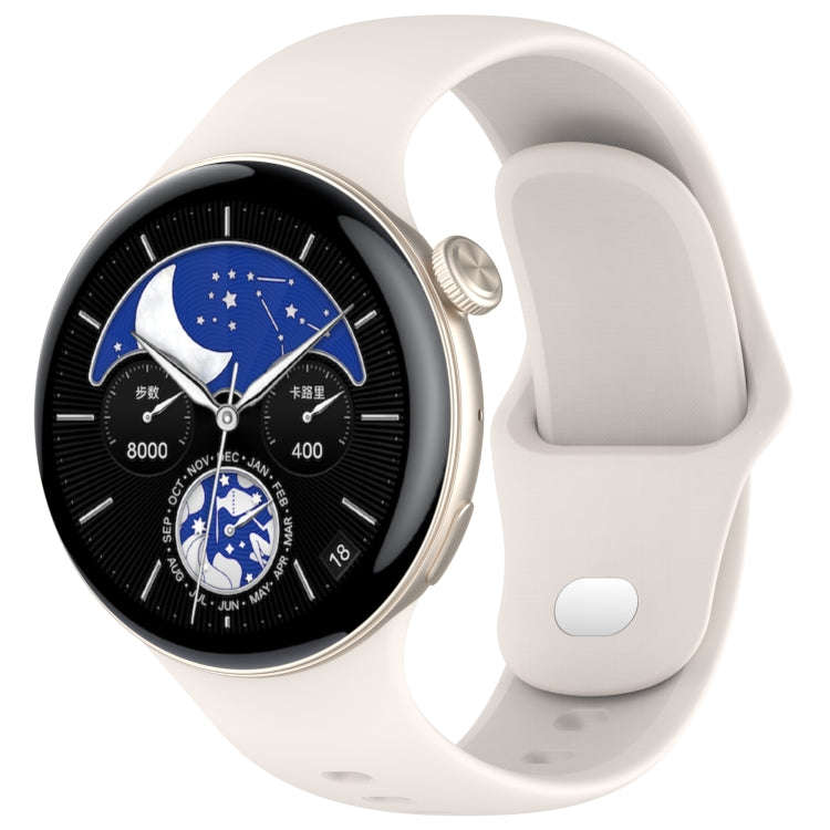For vivo Watch 3 / iQOO Watch Solid Color Silicone Watch Band(Stralight)