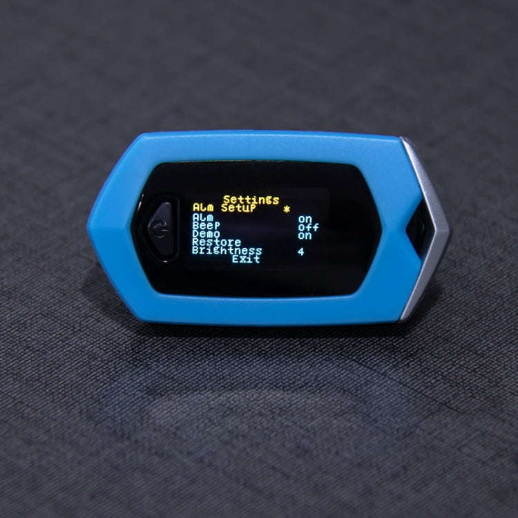 Portable Pulsioximetro Finger spo2 Pulse Oxymeter Blood Oxygen Monitor Saturatiemeter (Blue)