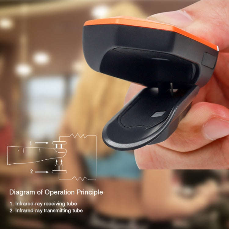 Portable Pulsioximetro Finger spo2 Pulse Oxymeter Blood Oxygen Monitor Saturatiemeter (Orange)