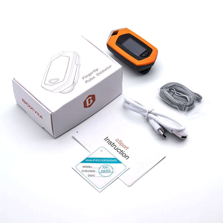Portable Pulsioximetro Finger spo2 Pulse Oxymeter Blood Oxygen Monitor Saturatiemeter (Orange)