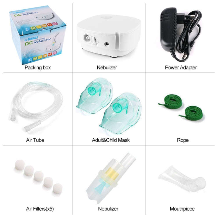 A500LWD Nebulizer Home Care Children Adult Asthma Inhaler Respirator Humidifier Rechargeable Auto...