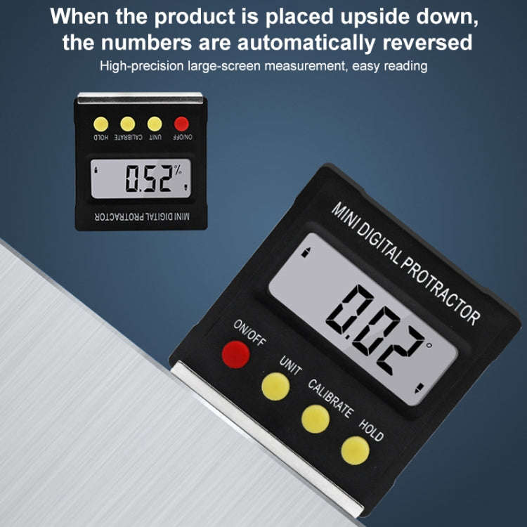 RZ2010 360 Degree Mini Digital Protractor Inclinometer Electronic Level Box Magnetic Base Measuri...
