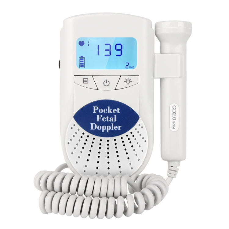 FD-100 Digital Fetal Doppler Ultrasound Sound Baby Heartbeat Detector Monitor LED Digital Prenata...