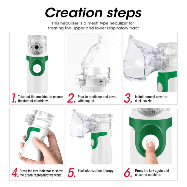 RZ824  Health Care Mesh Nebulizer Handheld Home Children Adult Asthma Inhaler Mini Care Inhale Ul...