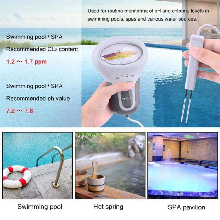 PC102 Swimming Pool Water Quality Tester PH Test Pen Chlorine Gas Water Quality Tester