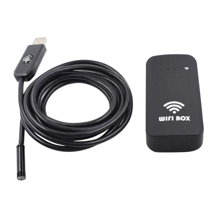 HD Endoscope Universal Wireless WiFi Box BOX Supports Any Smartphone Computer(Black)