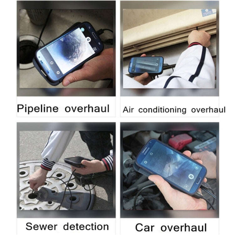 HD Endoscope Universal Wireless WiFi Box BOX Supports Any Smartphone Computer(Black)
