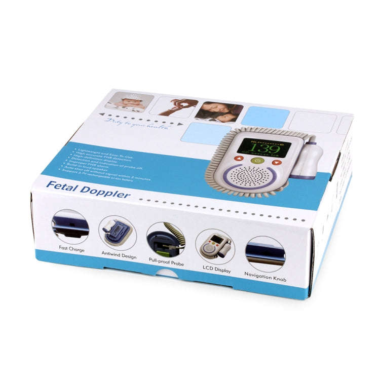 A100D  Digital Fetal Doppler Ultrasound Sound Baby Heartbeat Detector Monitor Rechargeable Prenat...