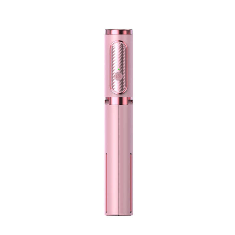 M18 Portable Selfie Stick Remote Control Mobile Phone Holder(Pink)