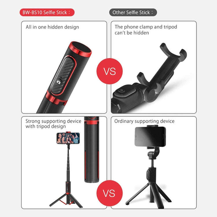 M18 Portable Selfie Stick Remote Control Mobile Phone Holder(White)