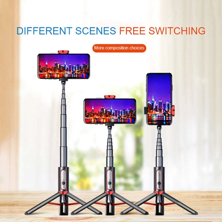 M18 Portable Selfie Stick Remote Control Mobile Phone Holder(Black Tarnish)
