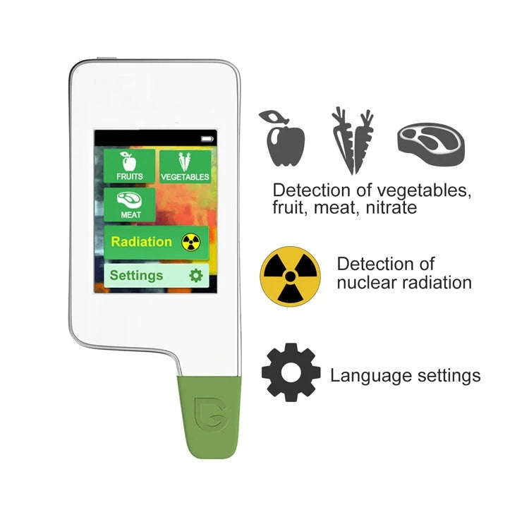 Vegetable And Fruit Meat Nitrate Residue Food Environmental Safety Tester(White)