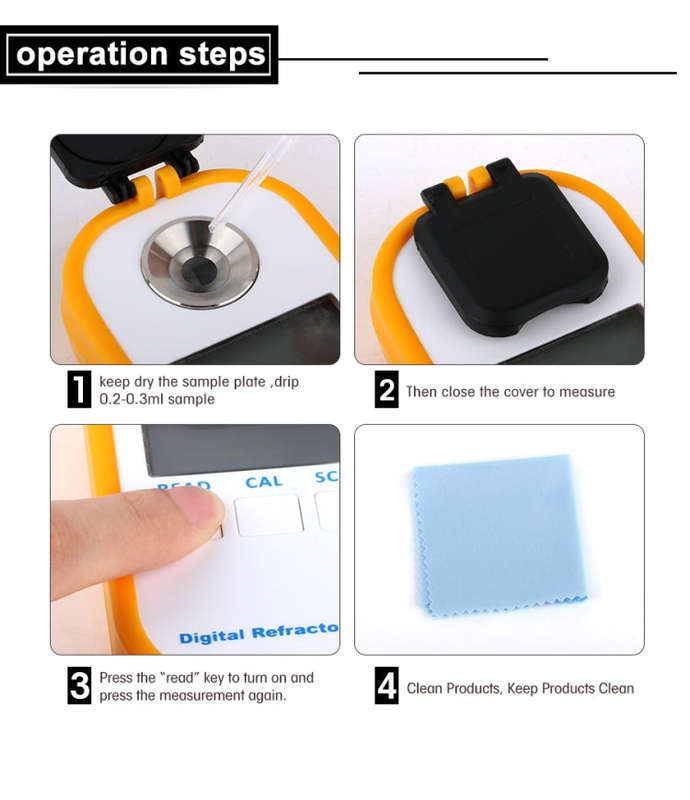 DR202 Digital Sea Water Refractometer Seawater Salinity Meter Specific Gravity Range 0100 C...