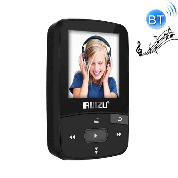 Original RUIZU X50 Sport Bluetooth MP3 Player 8gb Clip Mini with Screen Support FM,Recording,E-Bo...