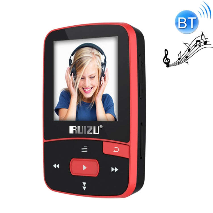 Original RUIZU X50 Sport Bluetooth MP3 Player 8gb Clip Mini with Screen Support FM,Recording,E-Bo...
