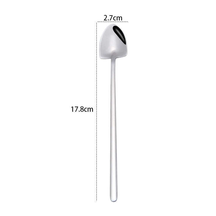 2 PCS Stainless Steel Spoon Creative Coffee Spoon Bar Ice Spoon Gold Plated Long Stirring Spoon, ...