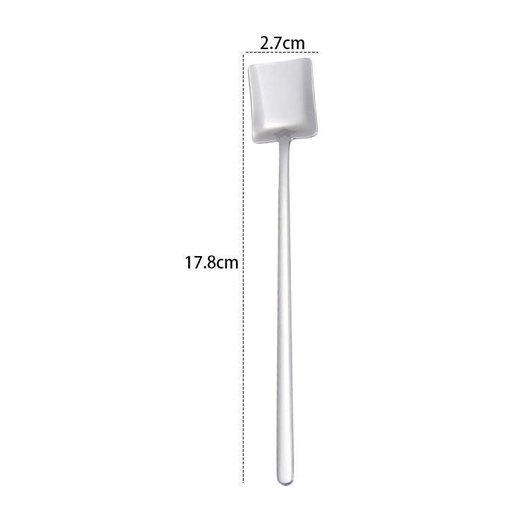 2 PCS Stainless Steel Spoon Creative Coffee Spoon Bar Ice Spoon Gold Plated Long Stirring Spoon, ...