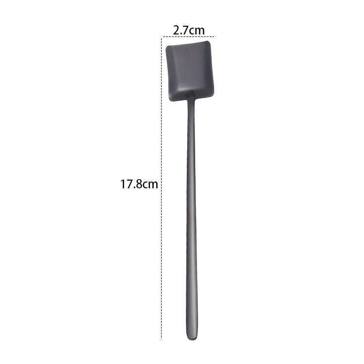 2 PCS Stainless Steel Spoon Creative Coffee Spoon Bar Ice Spoon Gold Plated Long Stirring Spoon, ...