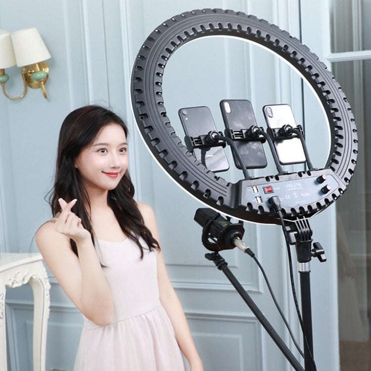 HQ-21N 21 inch 52.5cm LED Ring Vlogging Photography Video Lights Kits with Remote Control & Phone...