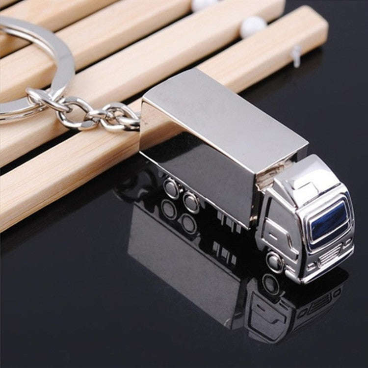 2 PCS Creative Keychain Metal Solid Van Gift Pendant
