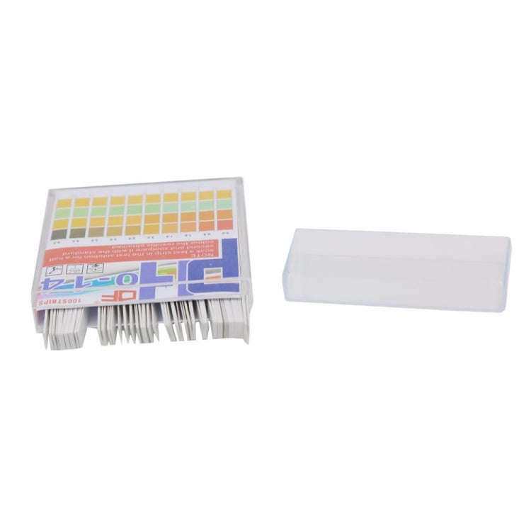 100 Strips/box  pH Test Strips 0-14 Scale Premium Litmus Tester Paper Ideal for Test pH Level of ...