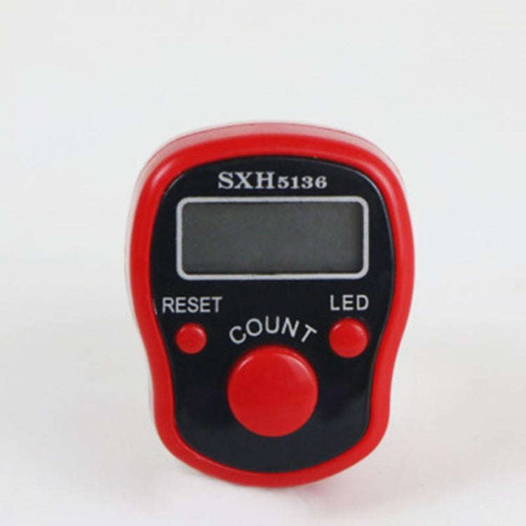 Electronic Digital Counter Portable Hand Operated Tally LCD Screen Finger Counter, Random Color