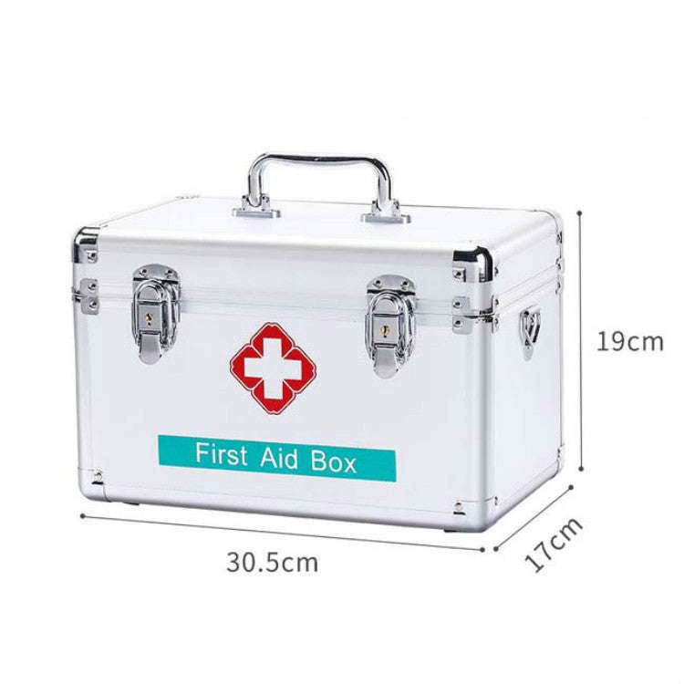 Emergency Aluminum Medicine Cabinet for Household Aluminum Alloy Medicine Box Enterprise, Size:12...