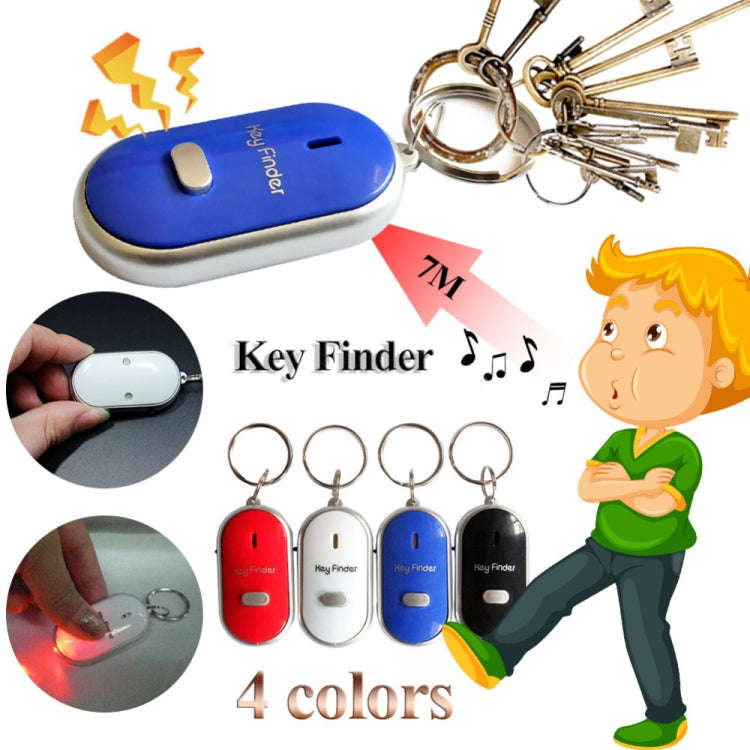 Mini LED Whistle Key Finder Flashing Beeping Remote Lost Keyfinder Locator Keyring for children(b...