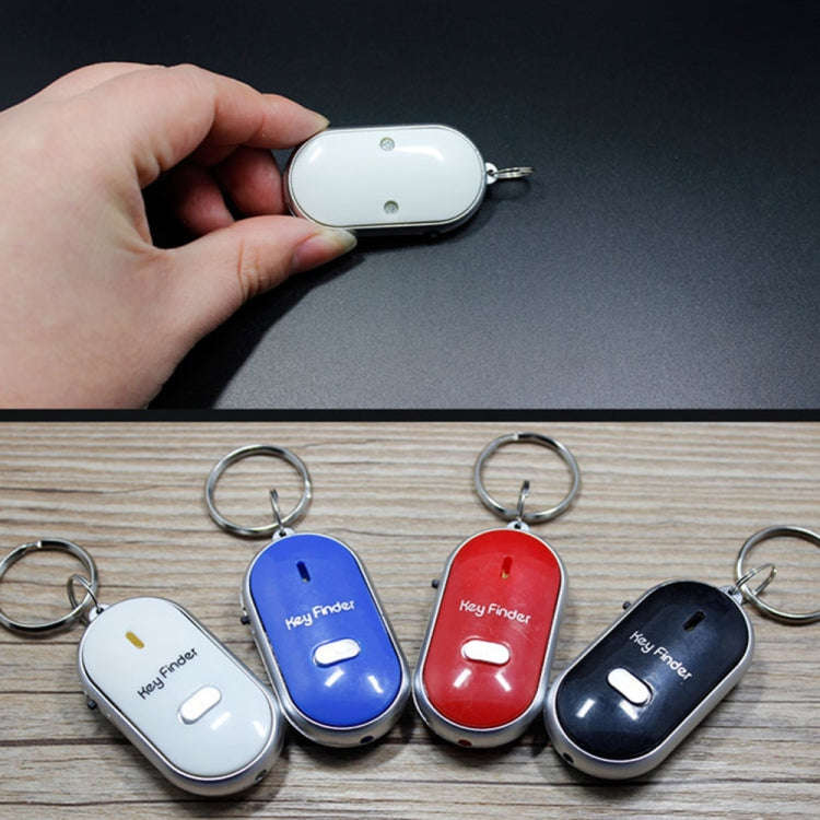 Mini LED Whistle Key Finder Flashing Beeping Remote Lost Keyfinder Locator Keyring for children(b...