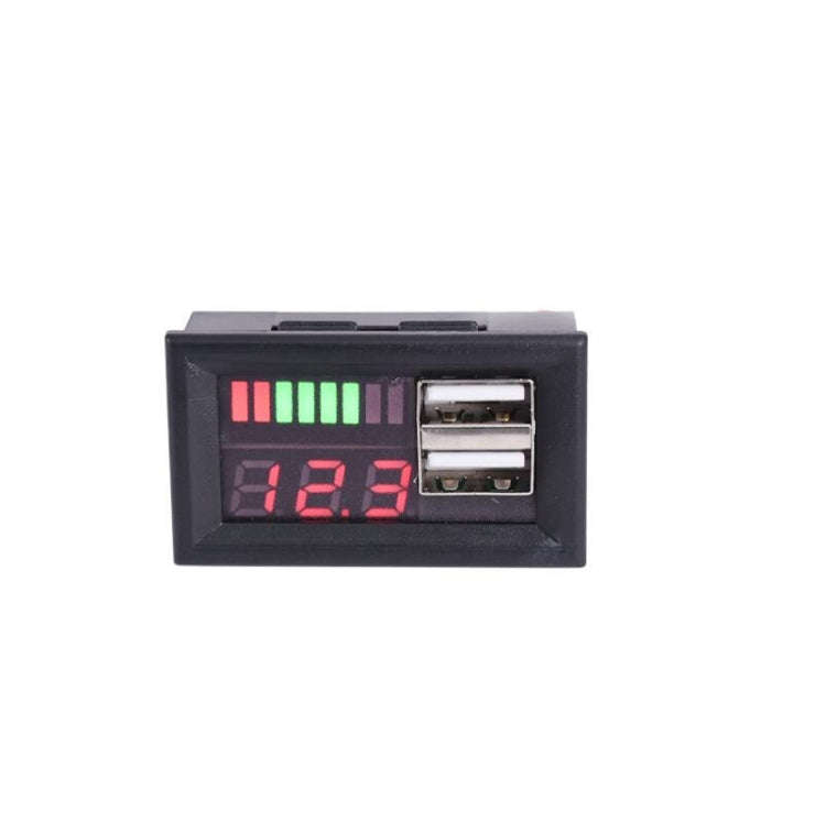 DL-USB-02 Car 12V Battery Voltage Power Display Meter Head Integrated Dual USB Output 5V2A Voltag...