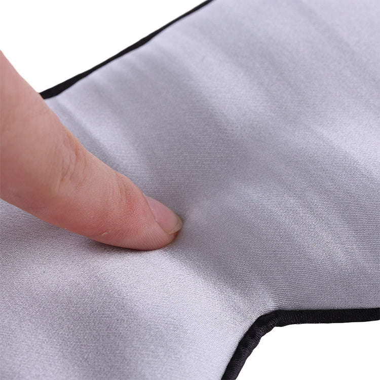 2 PCS Pure Silk Sleep Rest Eye Mask Padded Shade Cover Travel Relax Aid Blindfolds(Black)