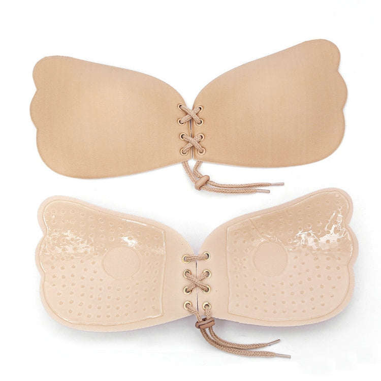 Pull Rope Wing Invisible Underwear Without Steel Ring Pull Rope Silicone Invisible Nubra, Cup Siz...