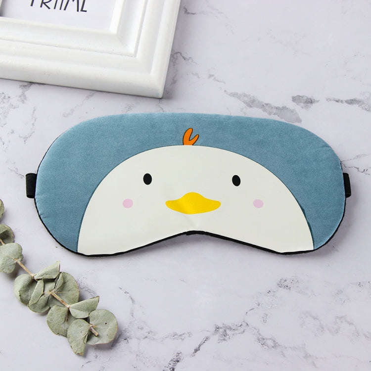 Cartoon Animal Cute Sleep Eye Mask Eyeshade Cover Massage Relax Eye Mask(Dark Blue Chick)