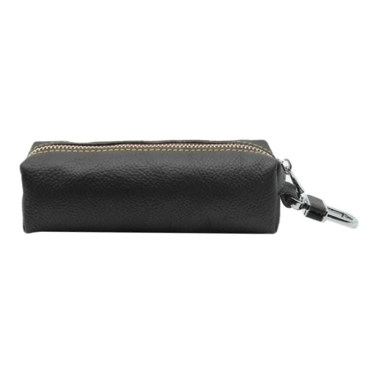Car Keys Holder Genuine Leather Coin Purse for Men Key Wallets(Black)