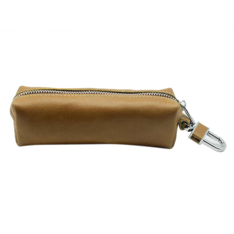 Car Keys Holder Genuine Leather Coin Purse for Men Key Wallets(Yellow)