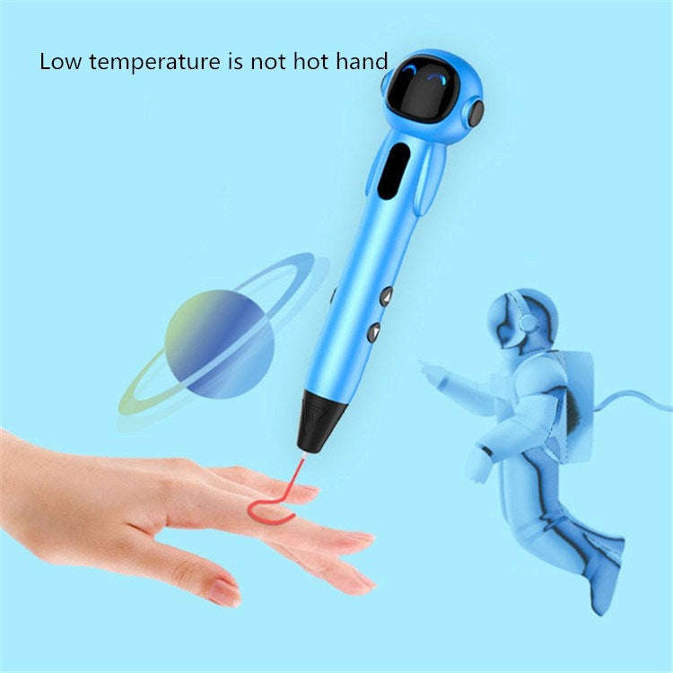 Astronaut 3D Printing Pen Low Temperature Intelligent Wireless Stereo Graffiti Painting Children ...