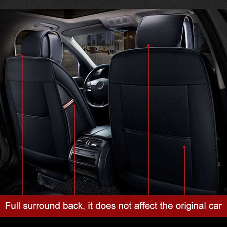 Universal PU Leather Car Seat Cover Black White