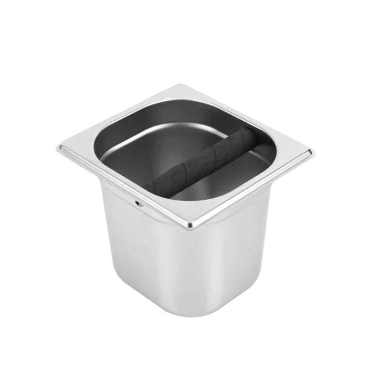 Stainless Steel Coffee Grounds Bucket Coffee Box, Specification:Large