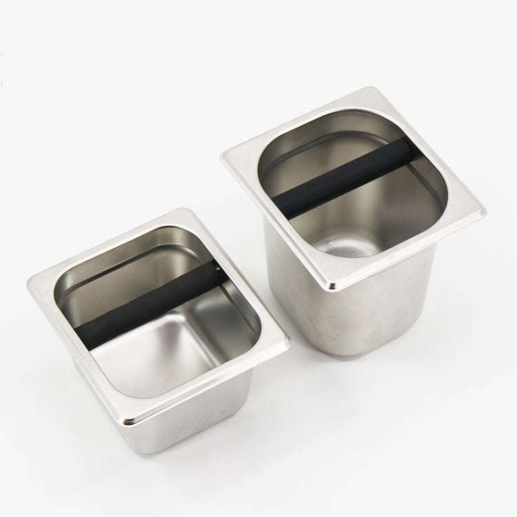 Stainless Steel Coffee Grounds Bucket Coffee Box, Specification:Small