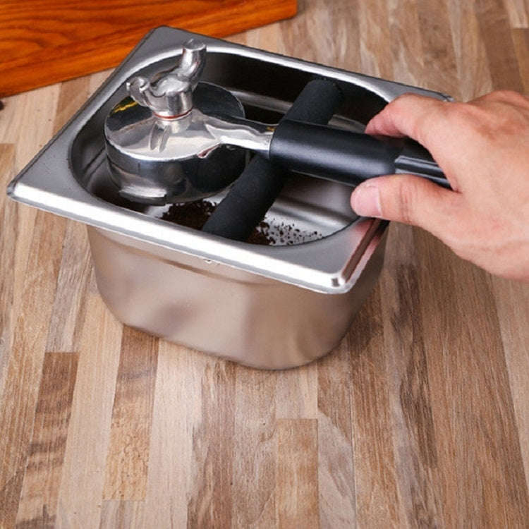 Stainless Steel Coffee Grounds Bucket Coffee Box, Specification:Small