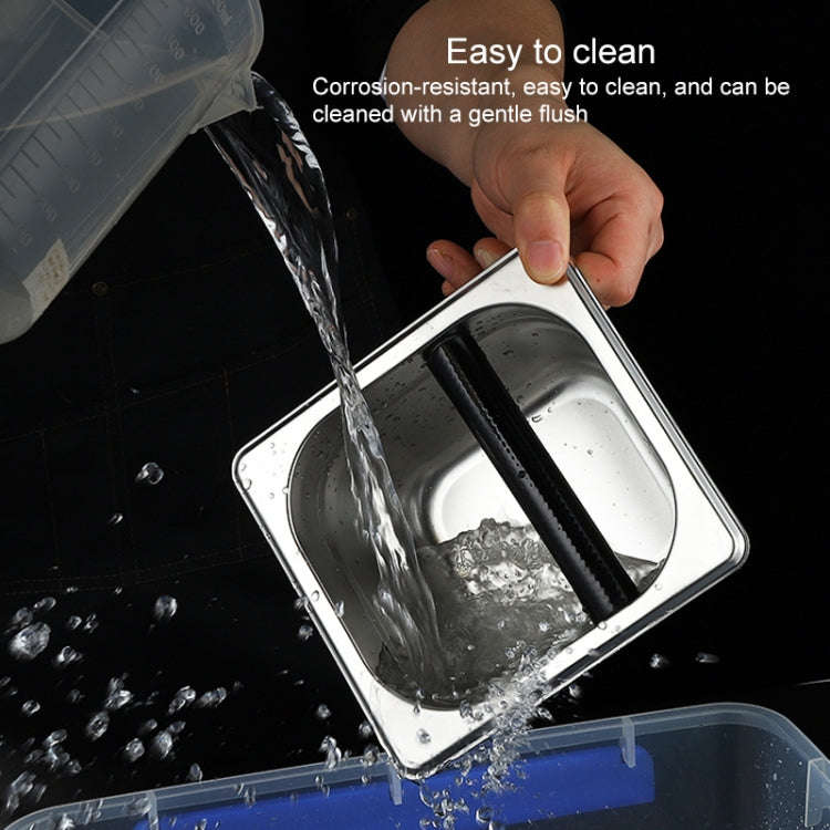 Stainless Steel Coffee Grounds Bucket Coffee Box, Specification:Small