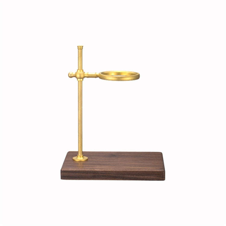 Wood Base Hand Coffee Filter Holder Adjustable Filter Holder, Color:Spade Wood