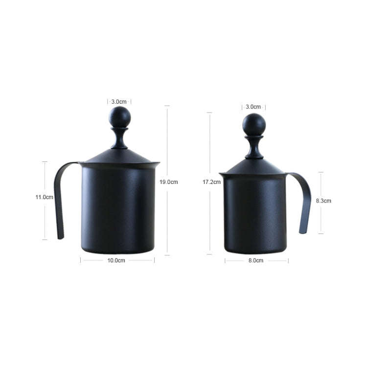 Pump Creamer Stainless Steel Double Mesh Manual Coffee Milk Foam Frothing Pitcher Froth Pump Foam...