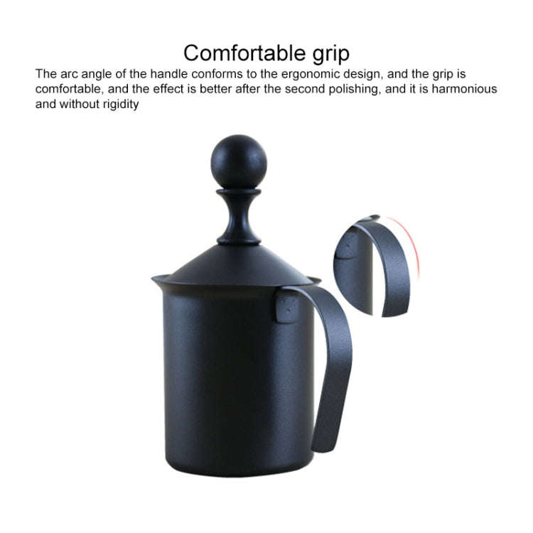 Pump Creamer Stainless Steel Double Mesh Manual Coffee Milk Foam Frothing Pitcher Froth Pump Foam...