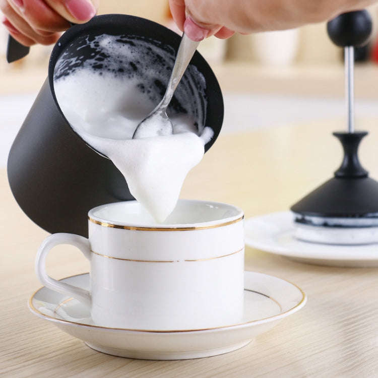 Pump Creamer Stainless Steel Double Mesh Manual Coffee Milk Foam Frothing Pitcher Froth Pump Foam...